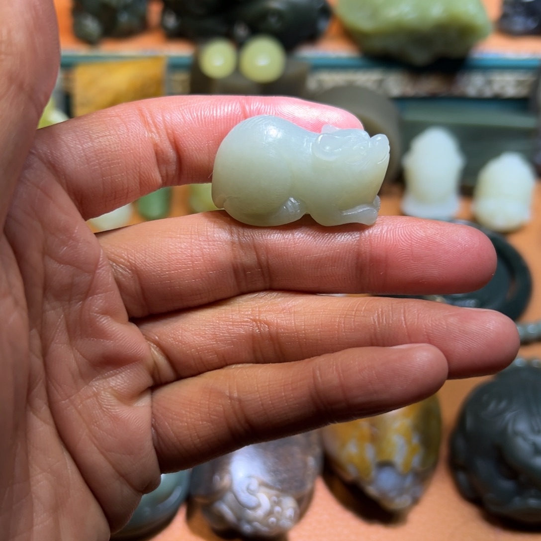 和田玉未镶嵌挂件