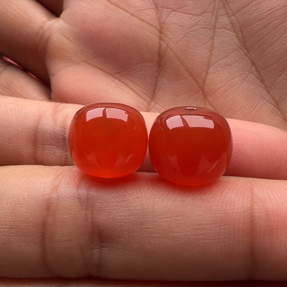 南红玛瑙未镶嵌老型12.2x11白纹