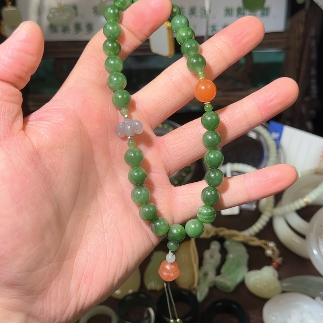 和田玉（糖玉）未镶嵌手链碧玉
