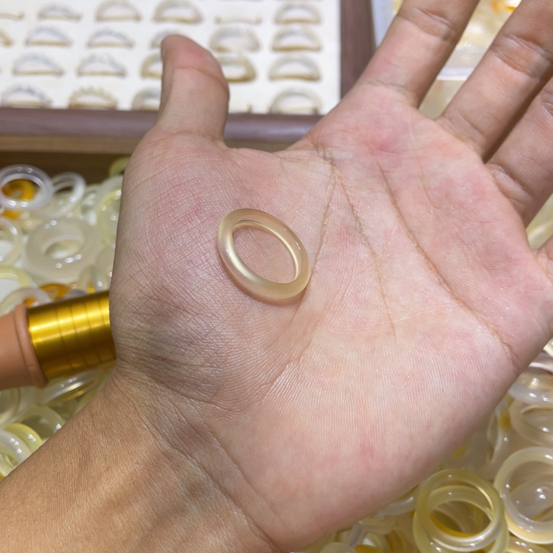 玛瑙/玉髓未镶嵌戒指84号港17