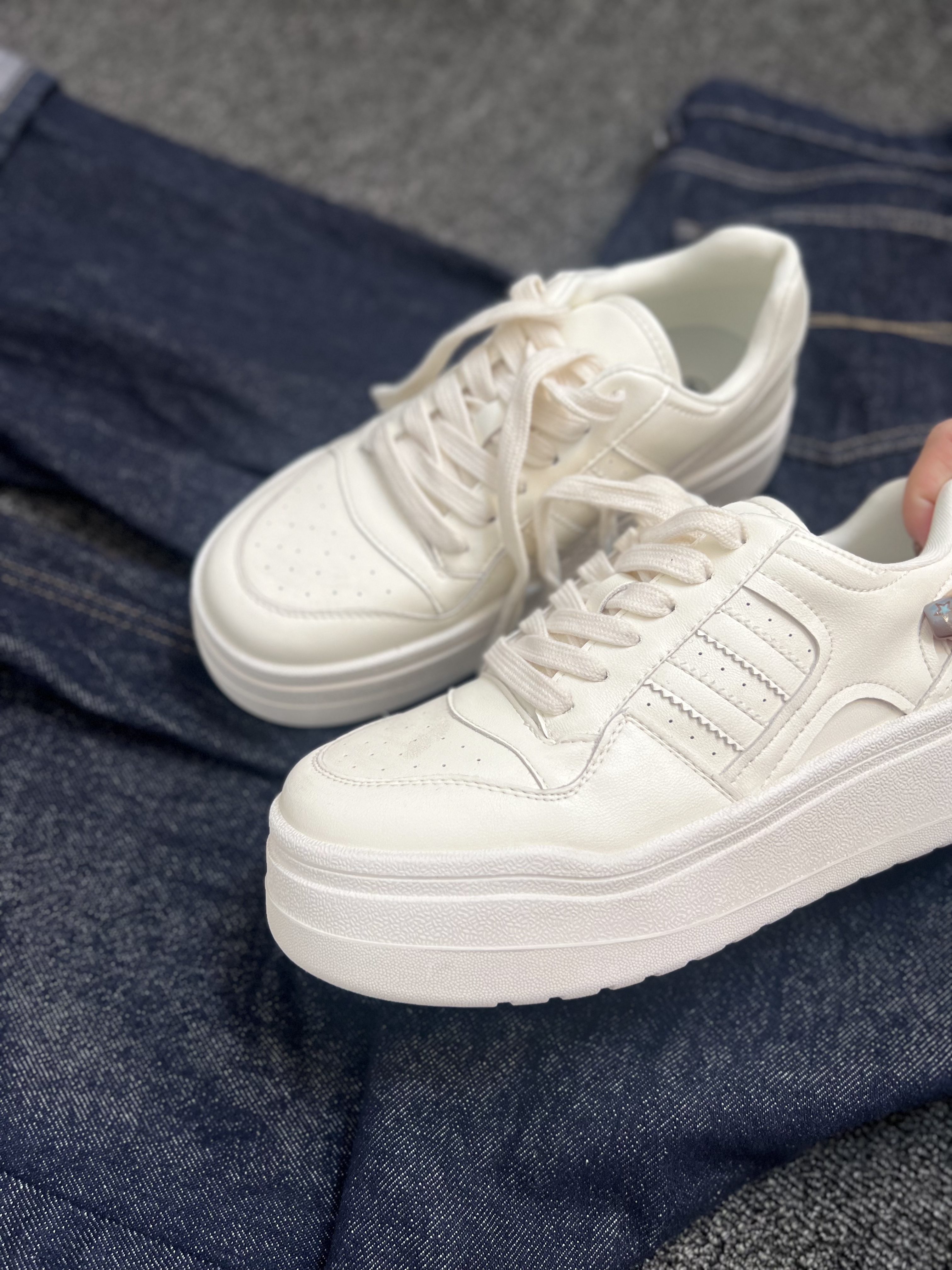 厚底潮流小白鞋2025秋冬爆款增高真皮百搭休闲鞋女ins潮时尚板鞋