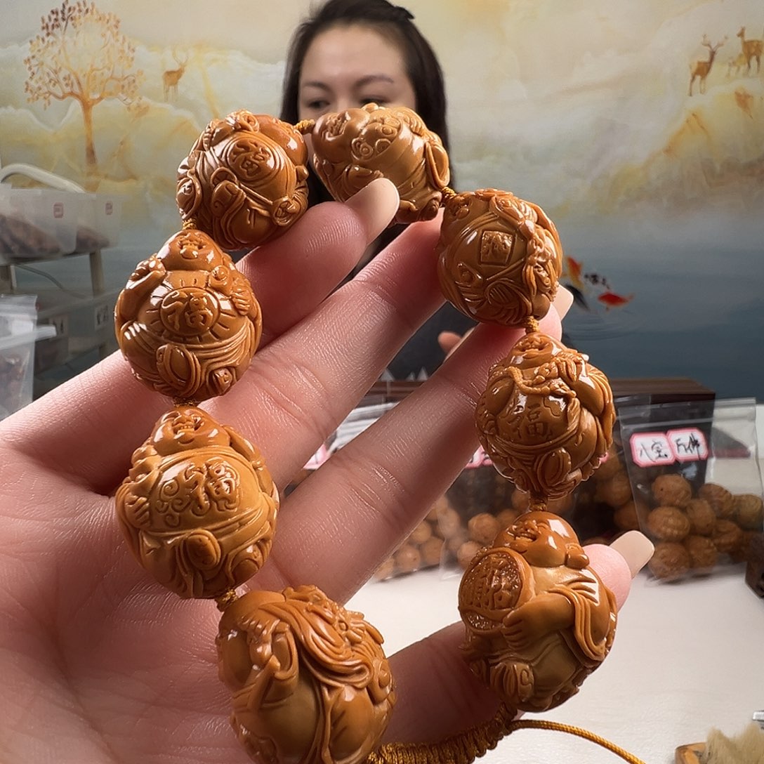 橄榄核吊坠2.2瑞兽弥勒