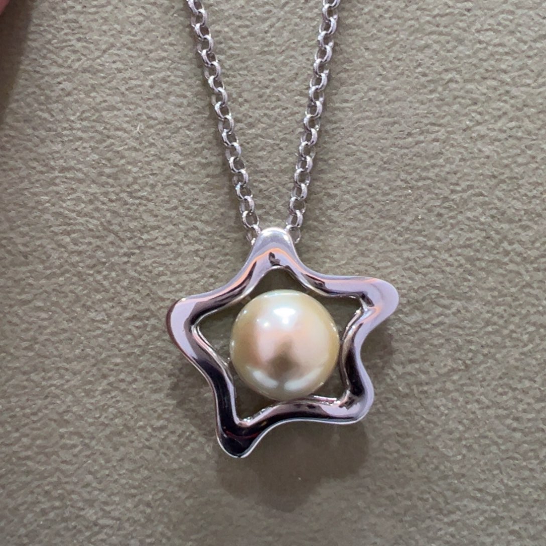 海水珍珠颈饰银S925镶嵌