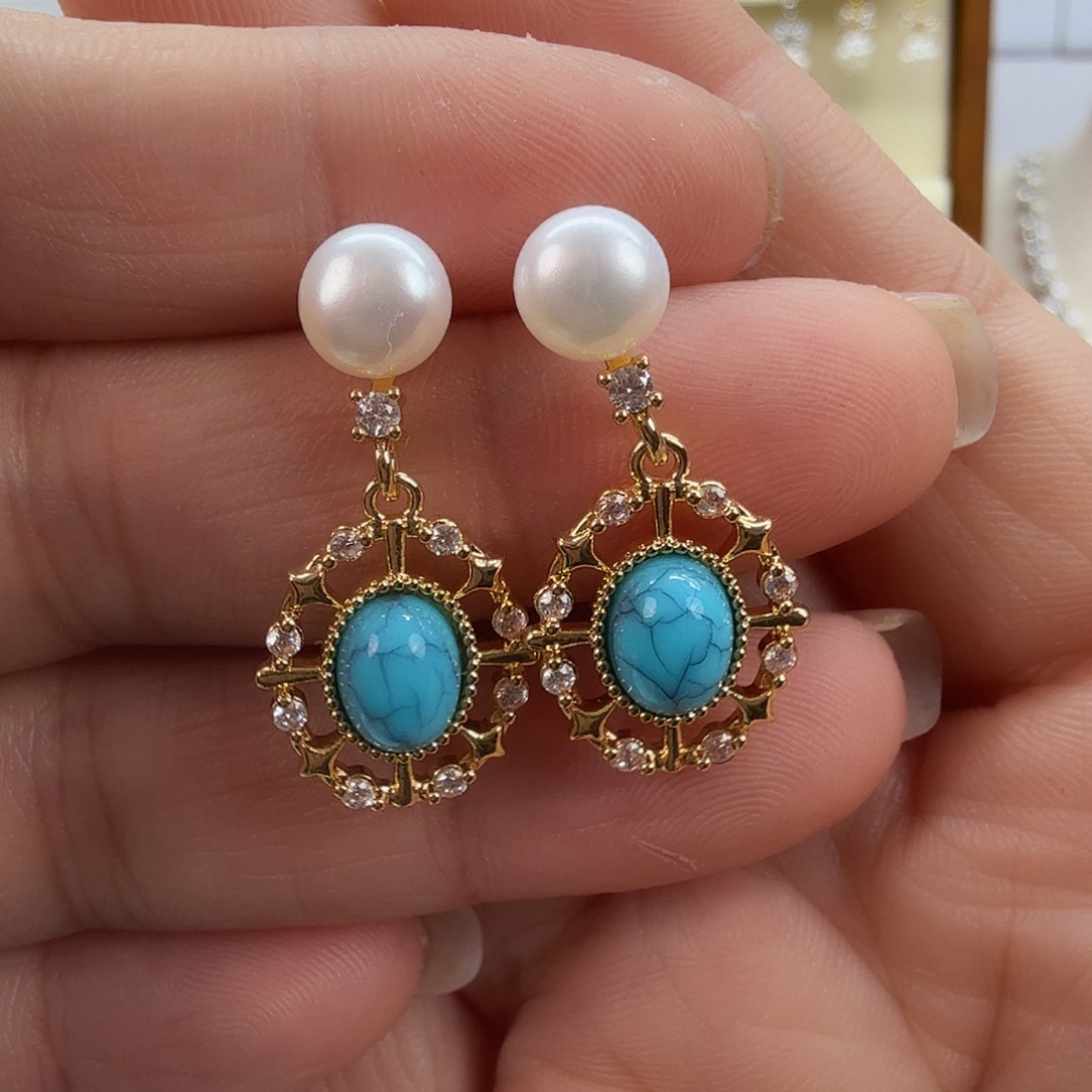 耳饰未镶嵌淡水珍珠