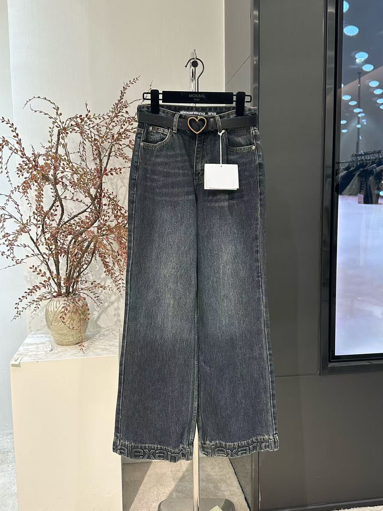 LT牛仔裤裤子短裤阔腿裤休闲女装高腰时尚574