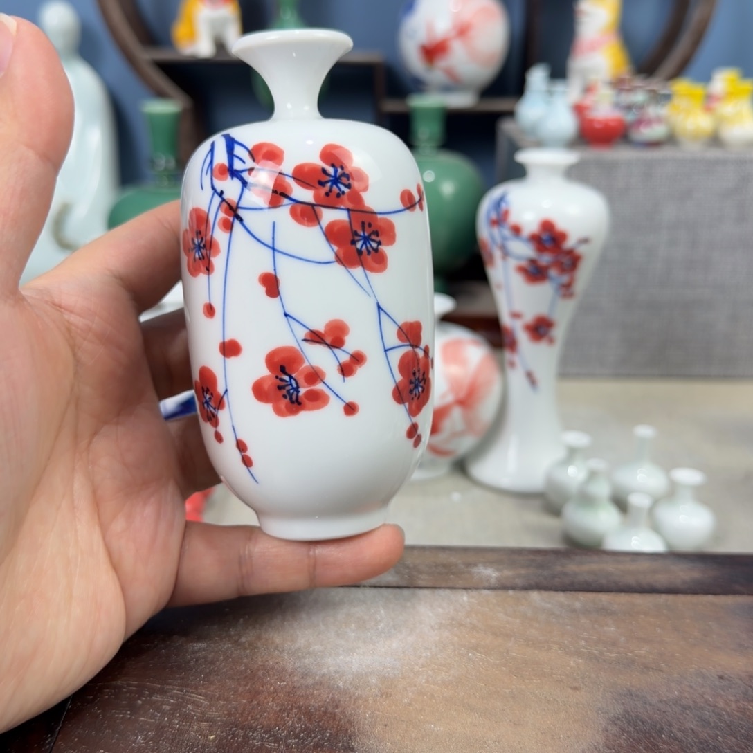 陶瓷手工小花器摆件