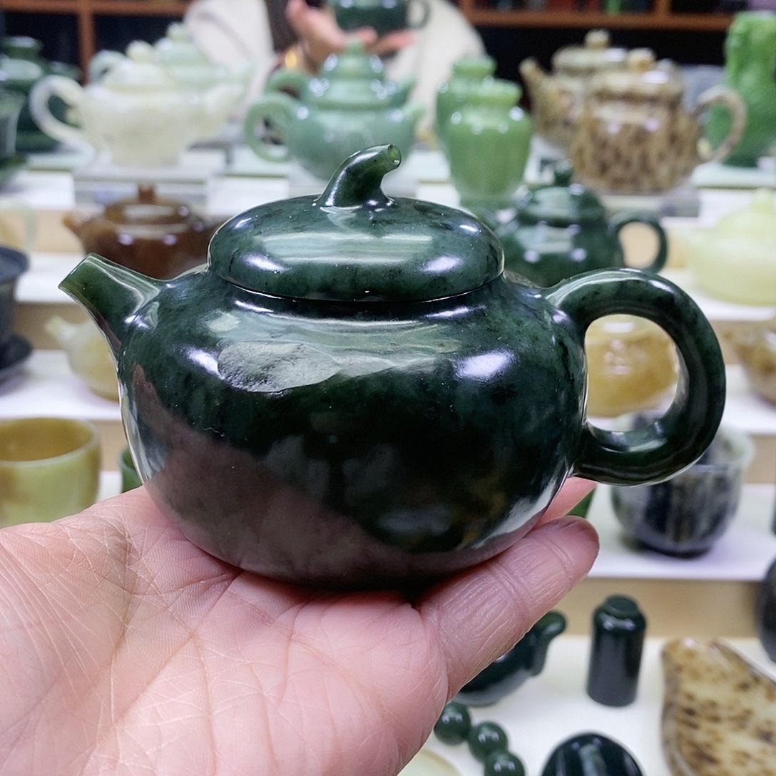 和田玉茶壶未镶嵌190ml
