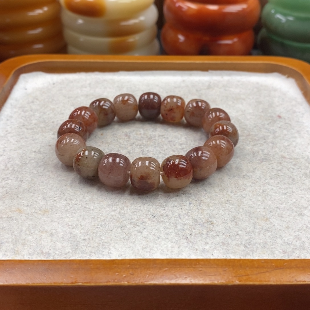 石英岩玉未镶嵌手镯（圆镯）