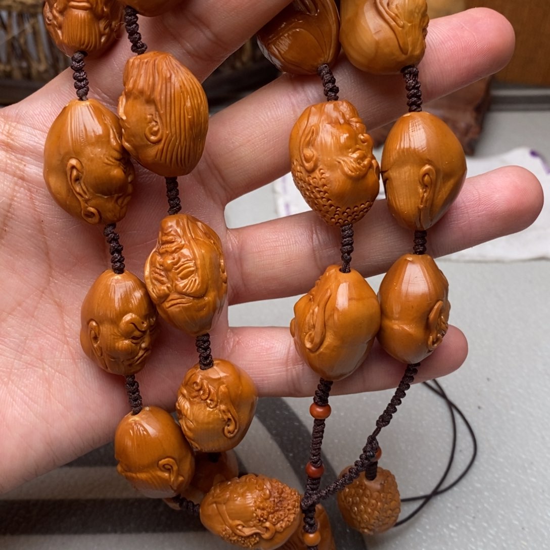 橄榄核手串/手链橄榄核雕刻工艺宇