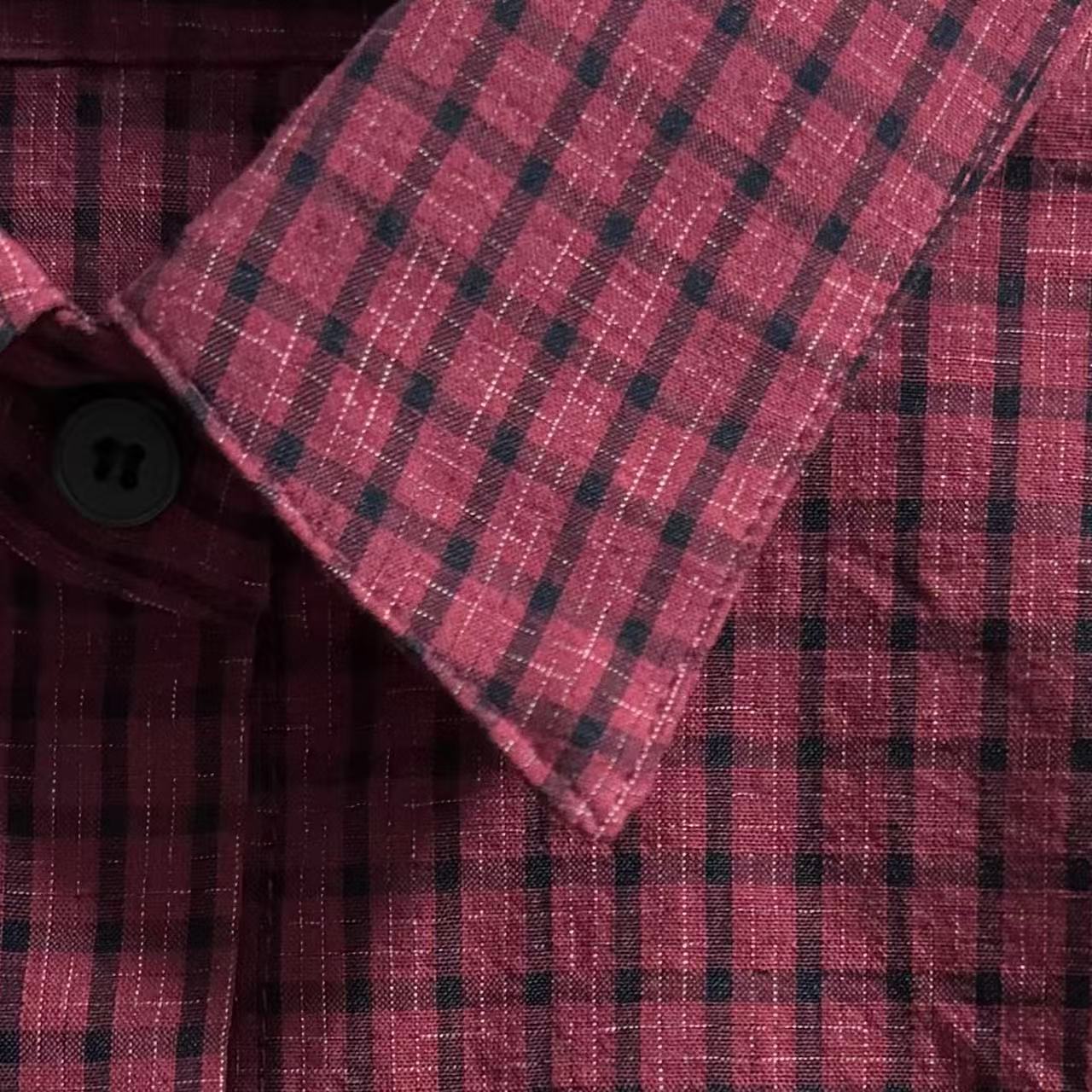 ｛귤 언니｝bo肌理感格子衬衫