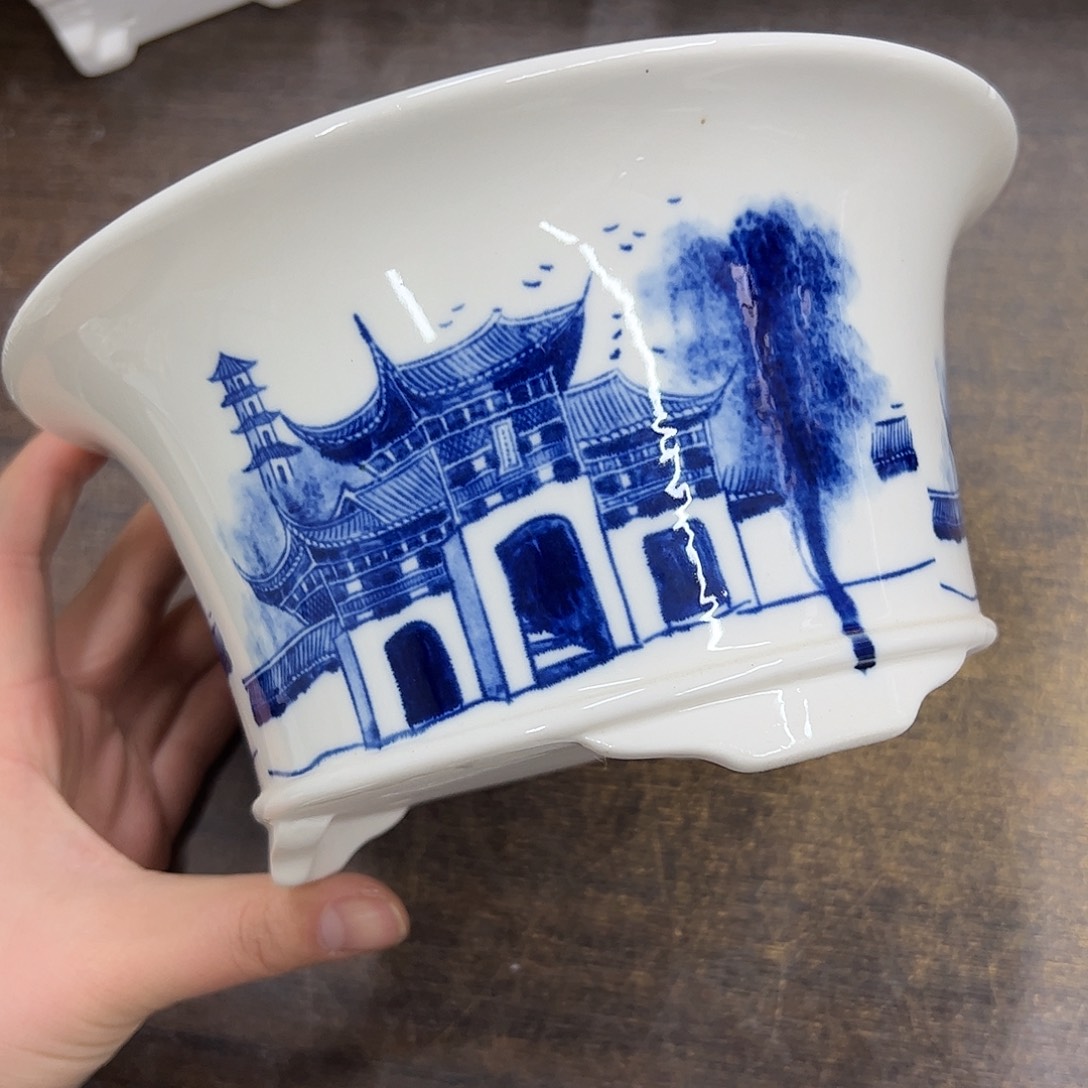 紫砂花盆015号瑕疵19.5/10cm