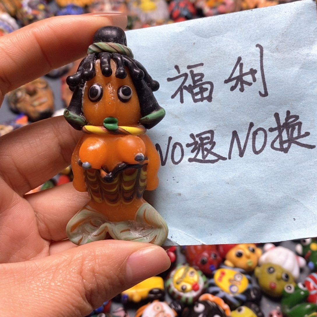 琉璃颈饰印度尼西亚微瑕no退换