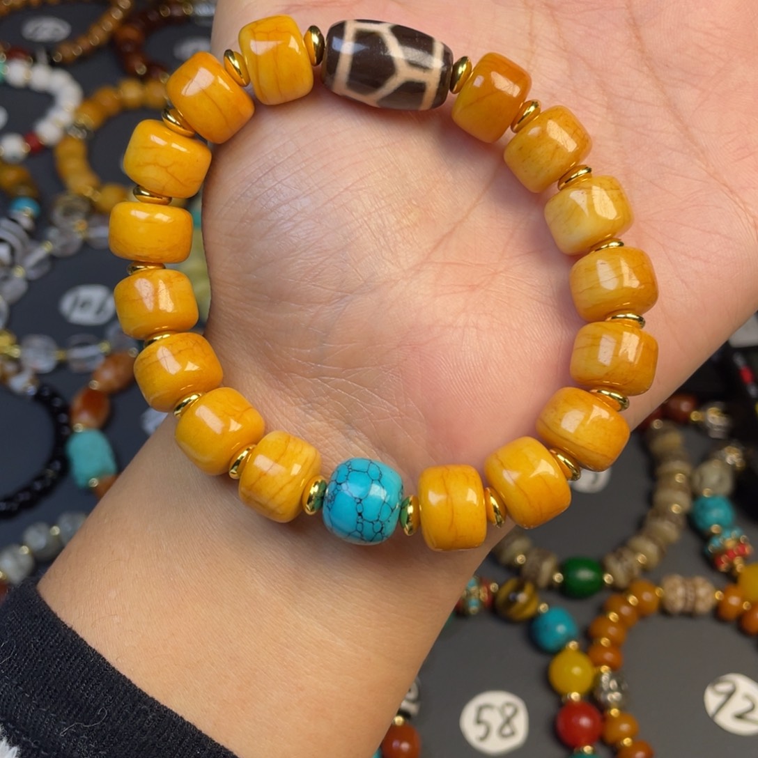 玻璃DIY藏传牛骨尺寸12