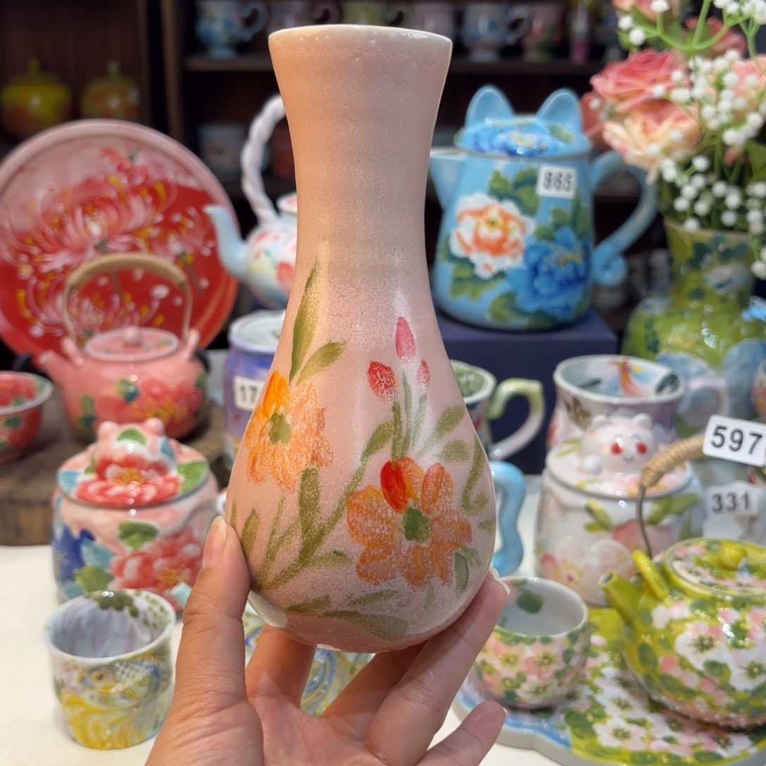 景德镇手绘高温釉下彩陶瓷茶具