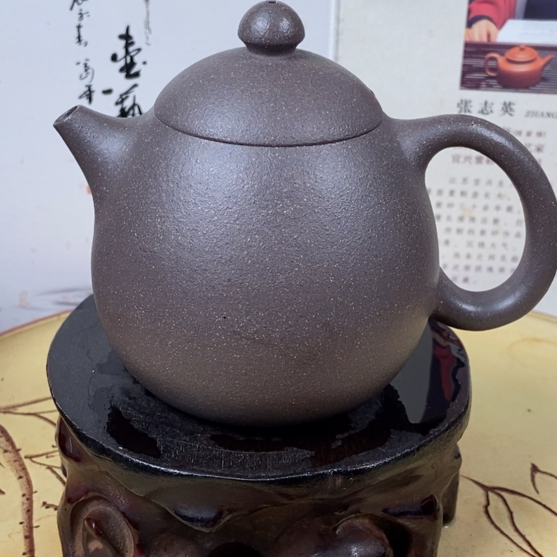 紫砂茶壶老天青220 容量宜兴紫砂壶