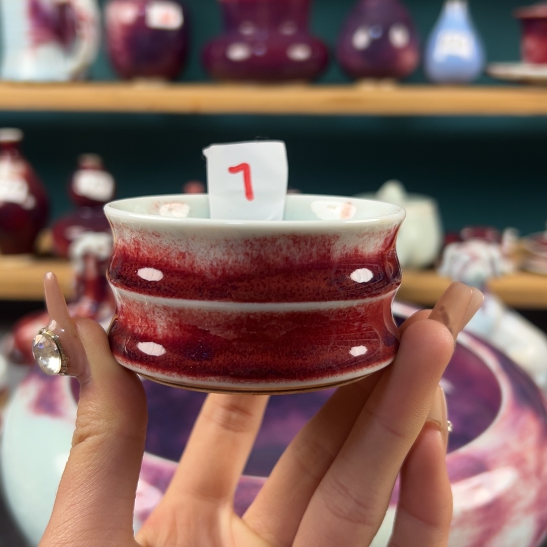 瓷片微瑕主人杯纯手工