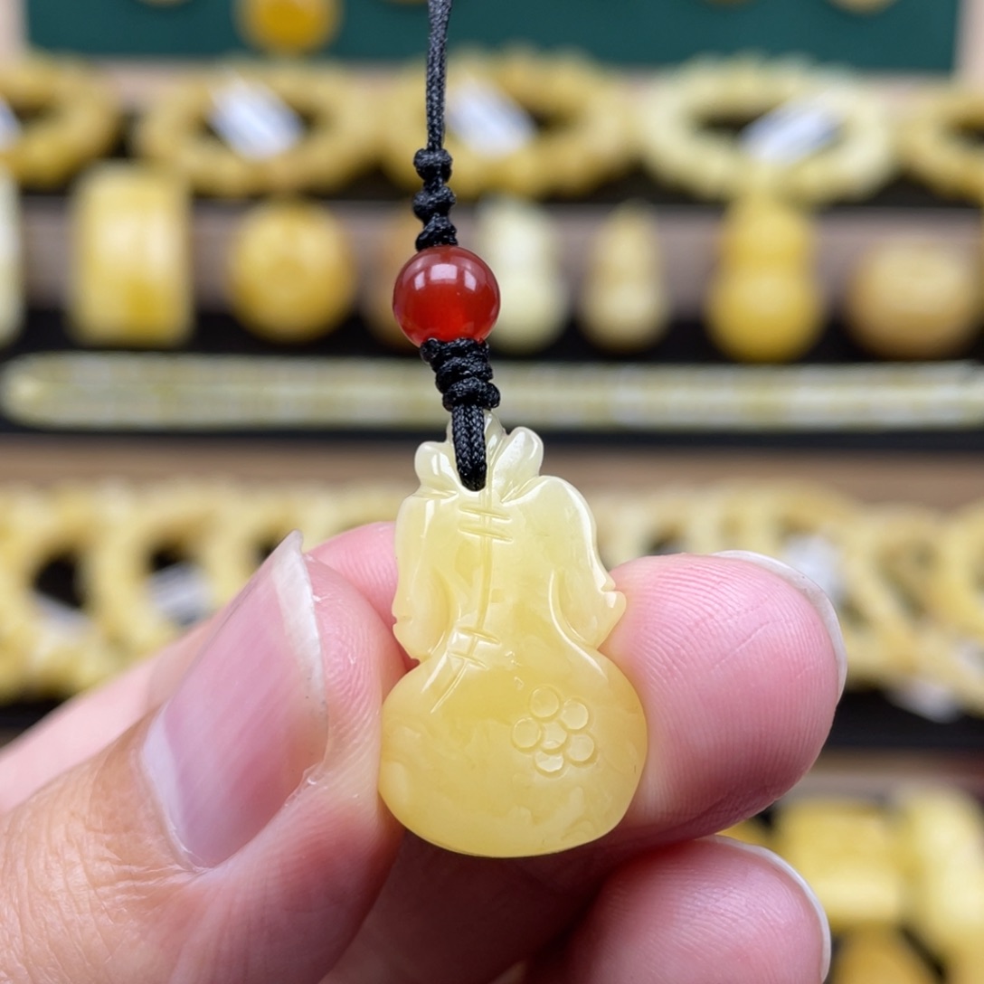 琥珀裸石未镶嵌琥珀蜜蜡