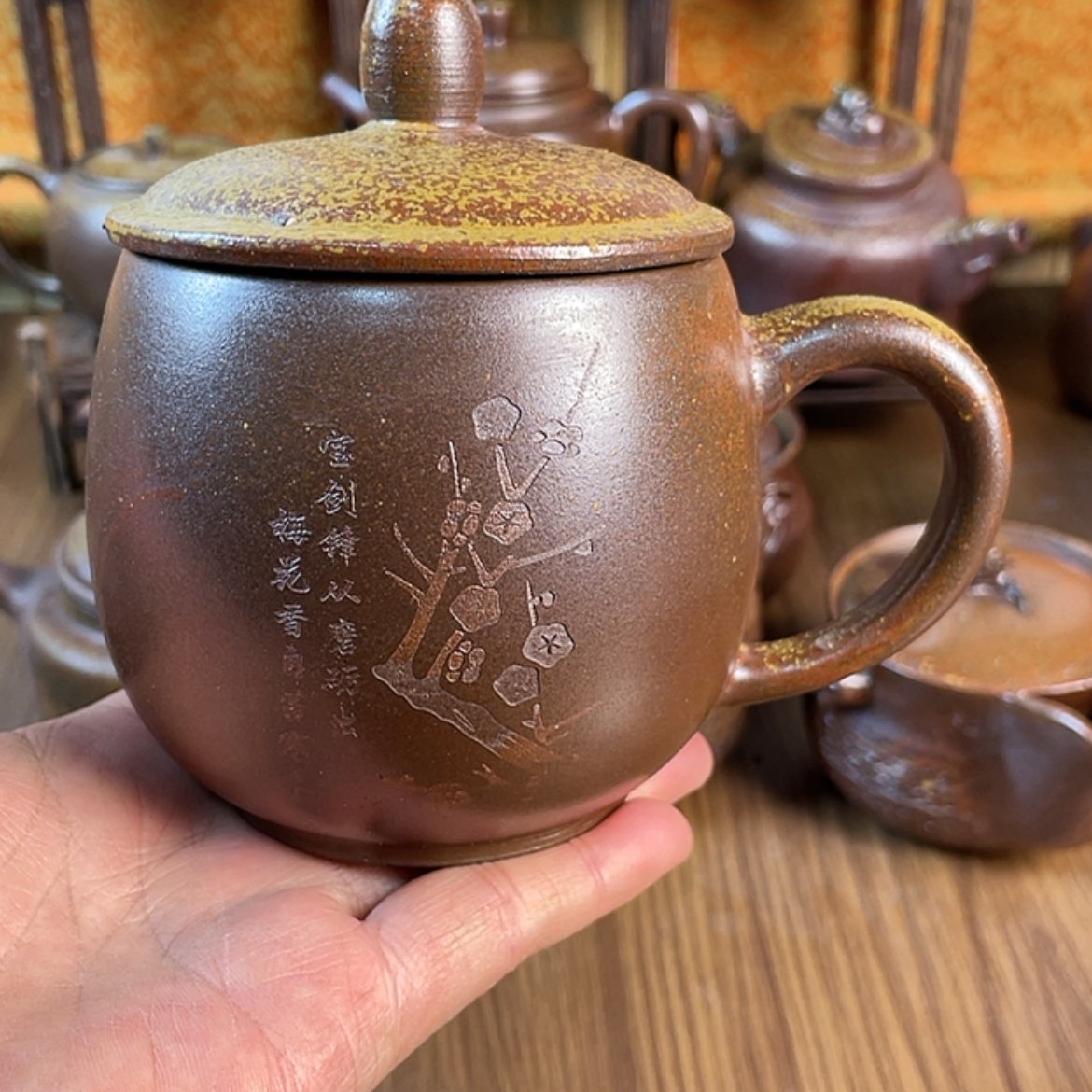 【闪购商品】柴烧盖杯容量350毫升左右微瑕