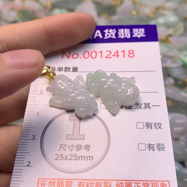 翡翠未镶嵌吊坠(不含链)