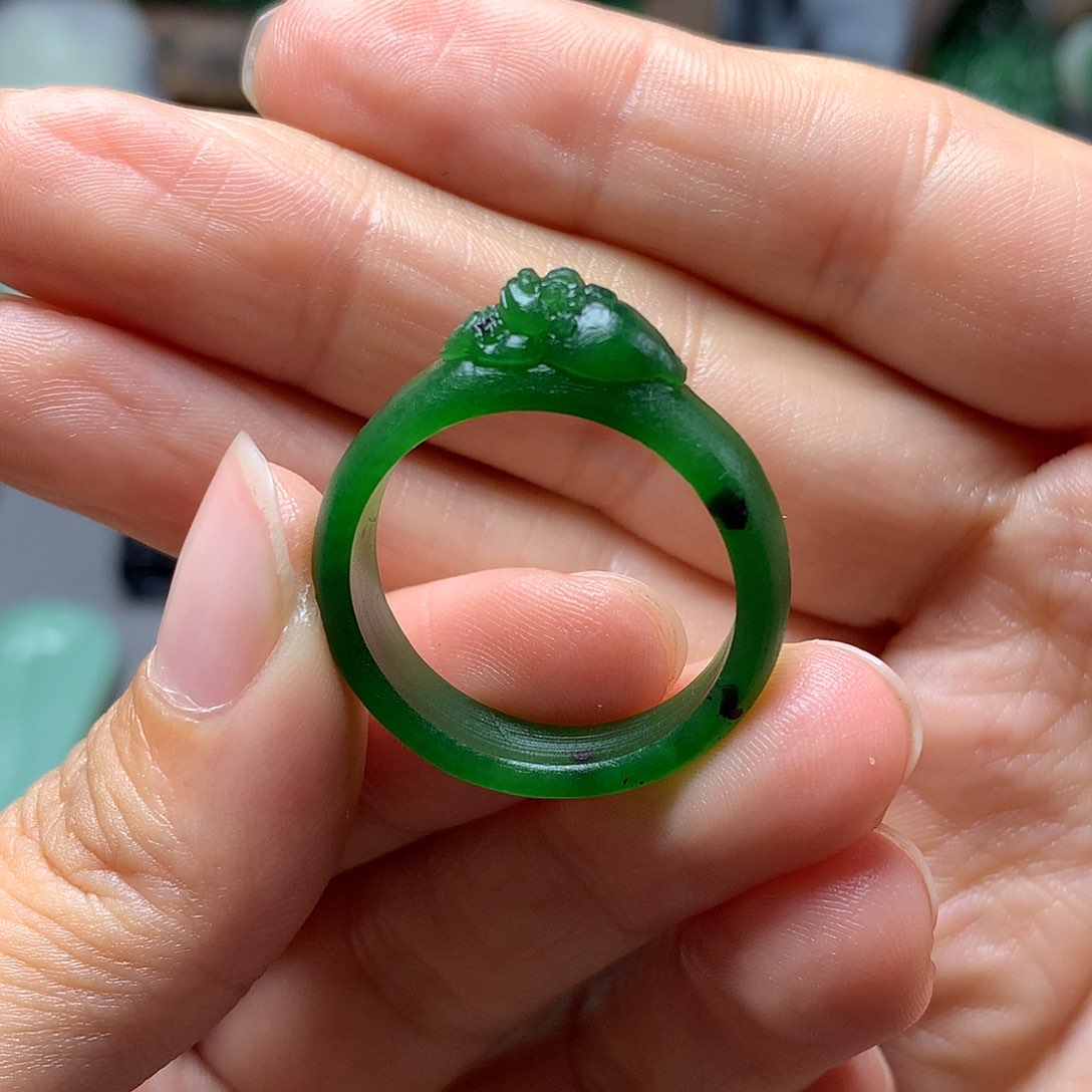 和田玉颈饰未镶嵌戒指21