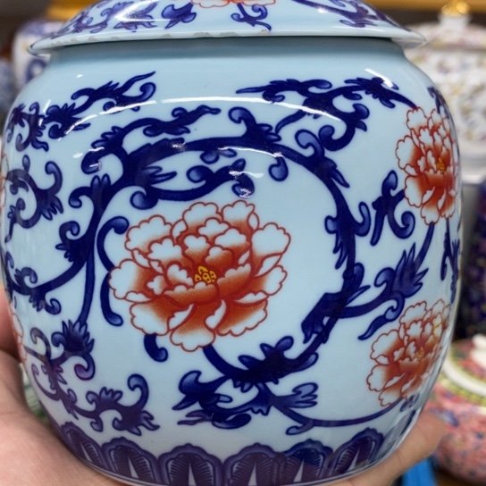 瓷片陶瓷茶叶罐密封罐