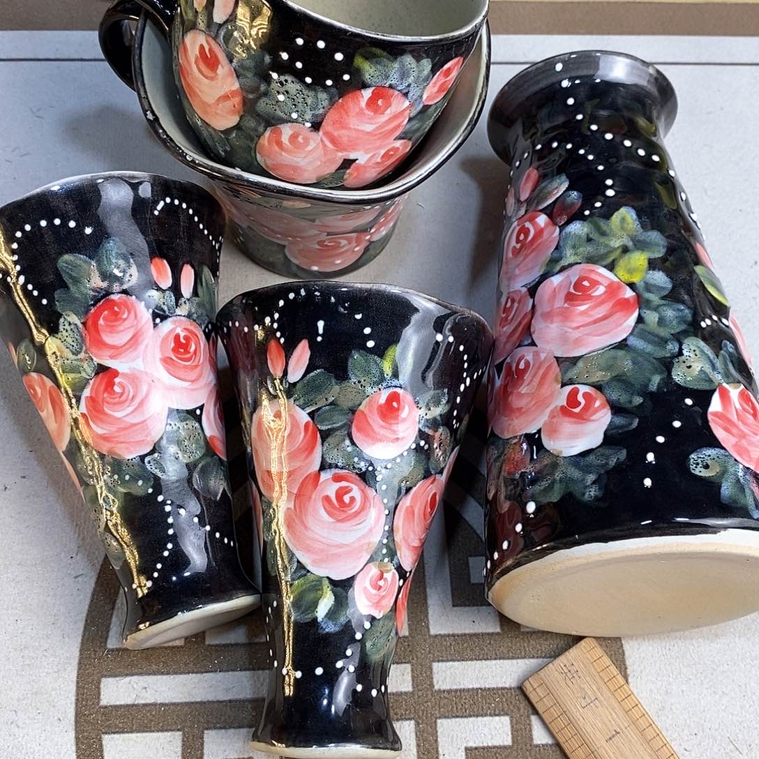 瓷片手绘陶瓷超香超赞