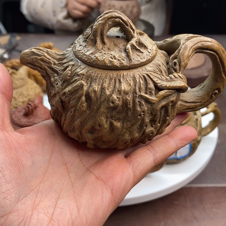 芳***姐茶壶紫砂全手工制作工艺流程