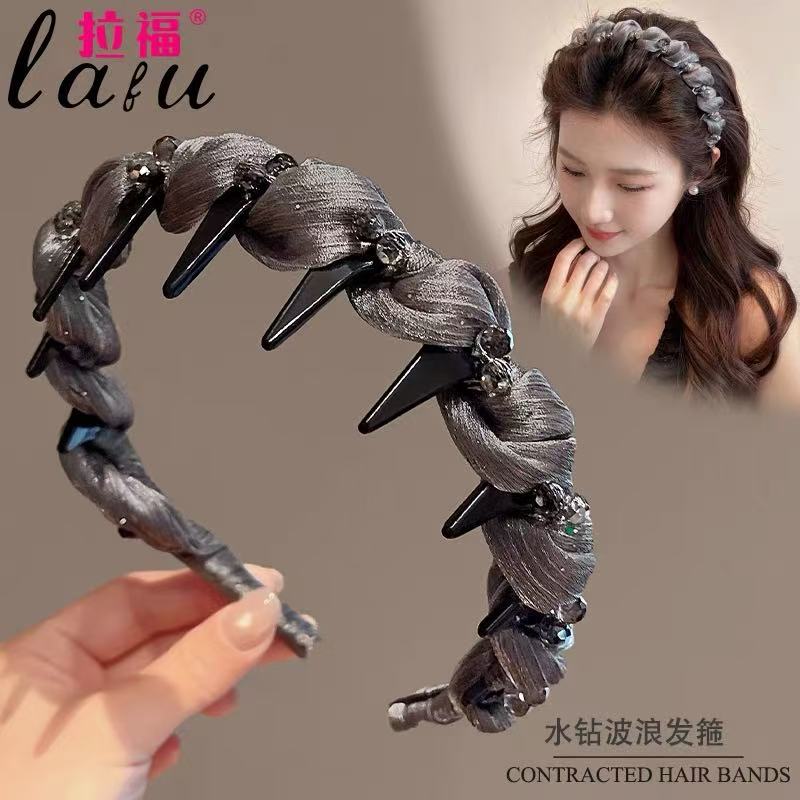 拉福家水钻波浪发箍