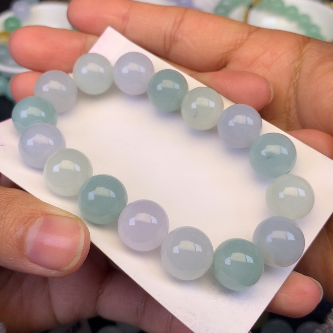 翡翠未镶嵌颈饰天然缅甸翡翠A货12+