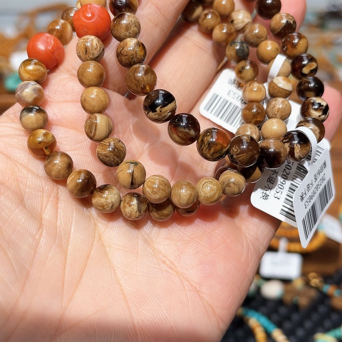 琥珀颈饰未镶嵌手串多样发其一