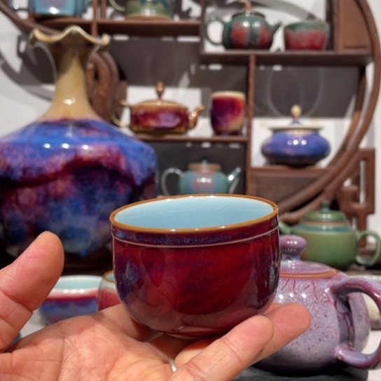 神垕钧瓷茶器猪*诫神垕钧瓷茶器