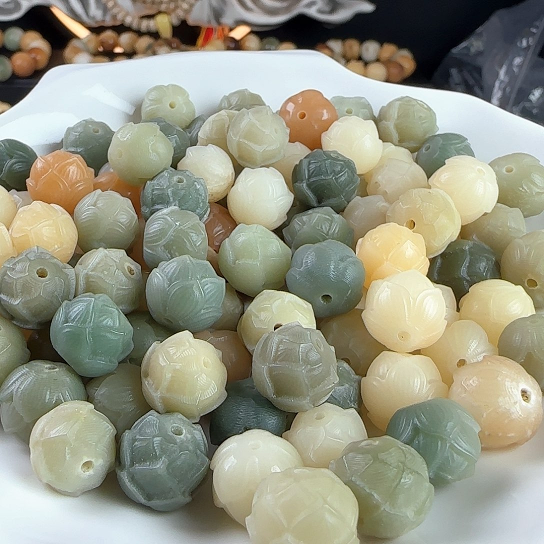 菩提根/象牙果吊坠微瑕卡12步步生莲有钱花30卡牌➕20备珠