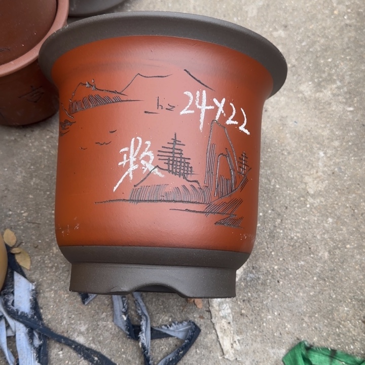 紫砂花盆特价商品