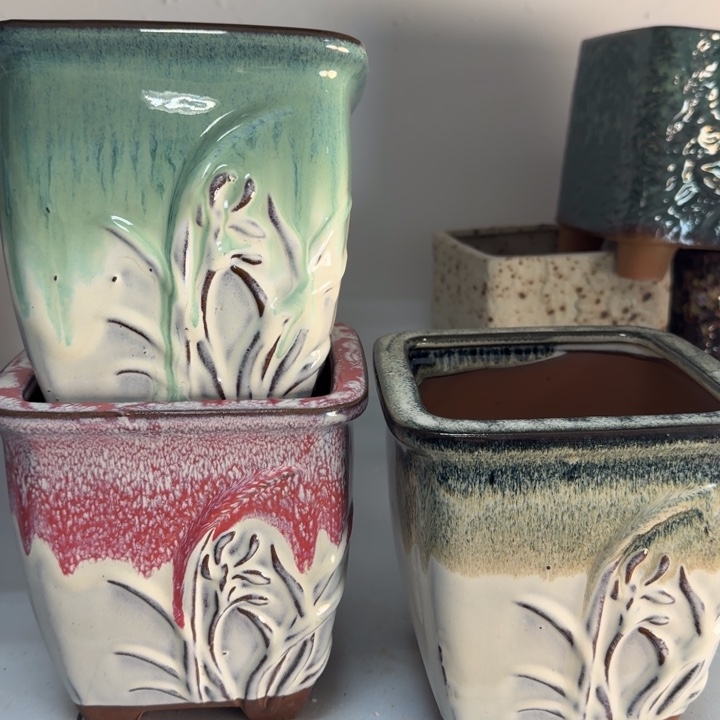 紫砂花盆口14高15.5，11111