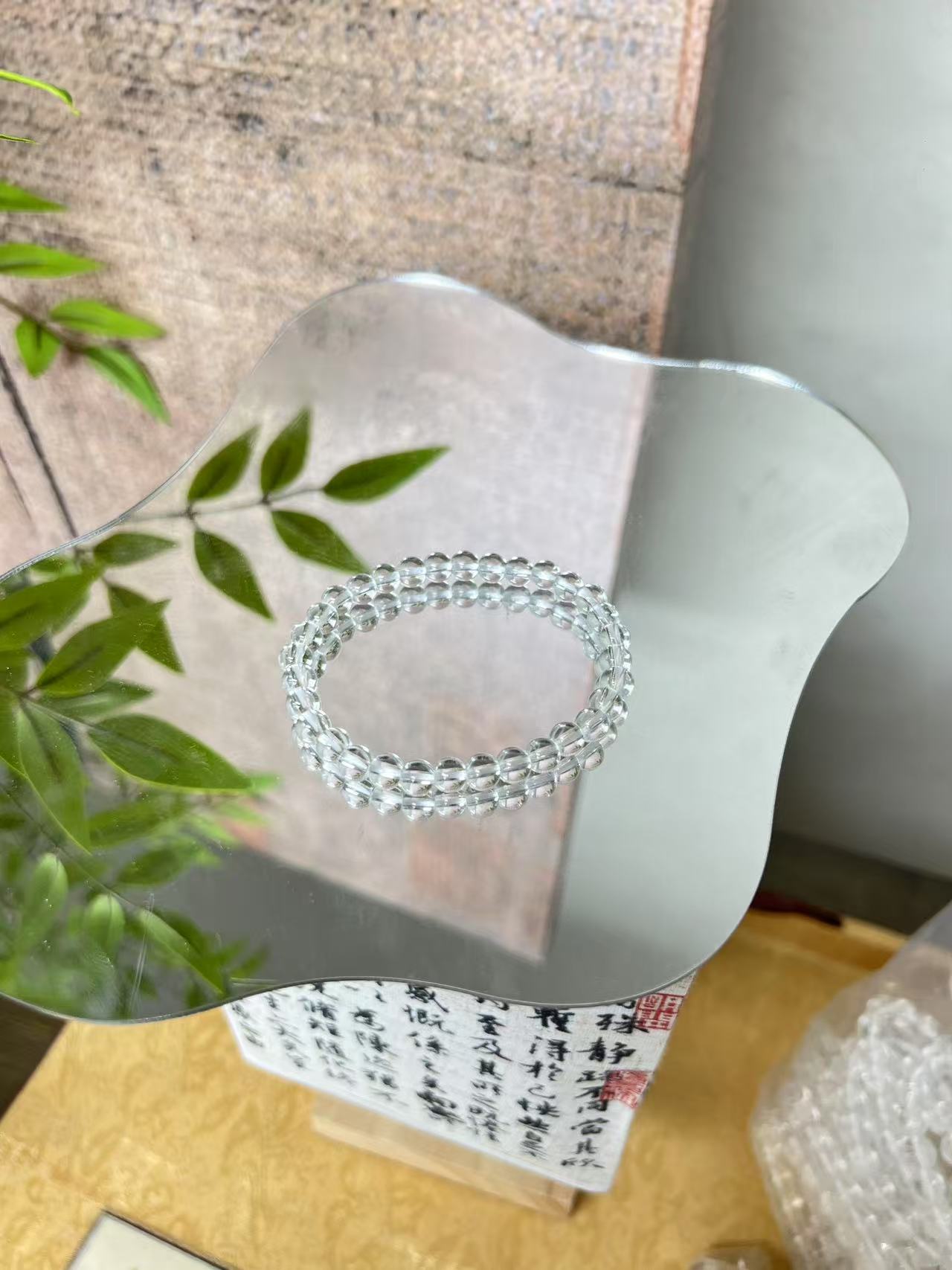 18号 白水晶8mm单圈手串