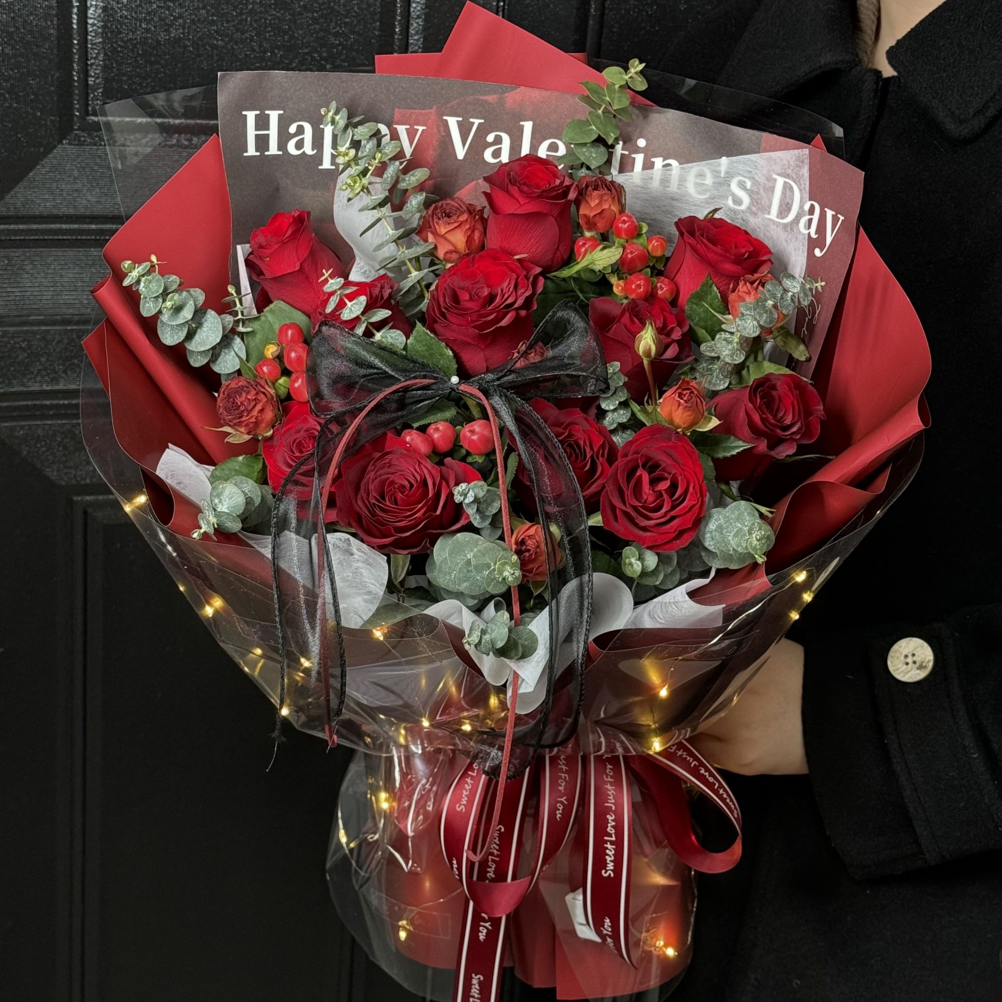 深深爱你❤【11朵红玫瑰花束】生日情人节送女朋友闺蜜老婆约会礼物花束鲜花订花同城配送小时达