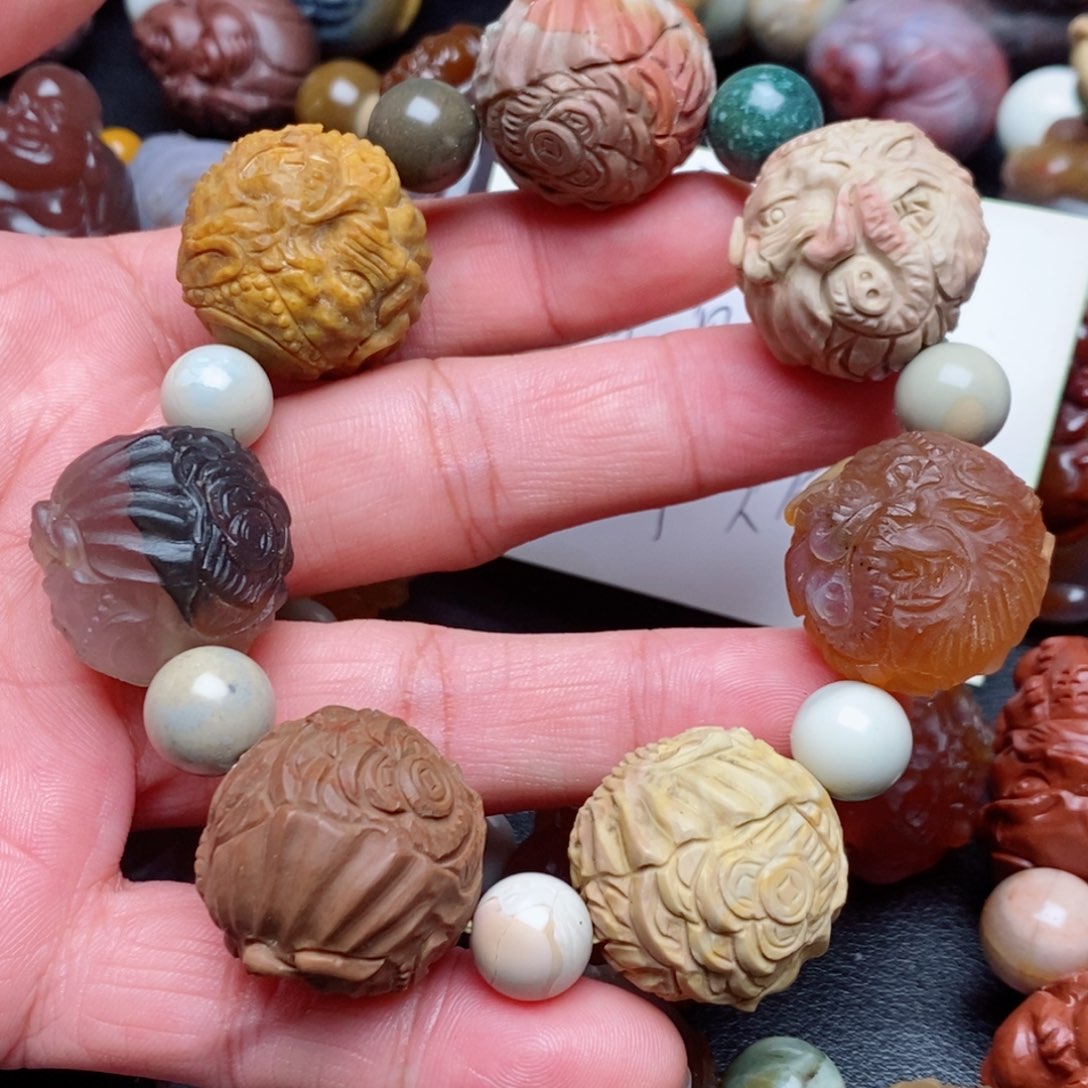 未镶嵌手串玛瑙/玉髓