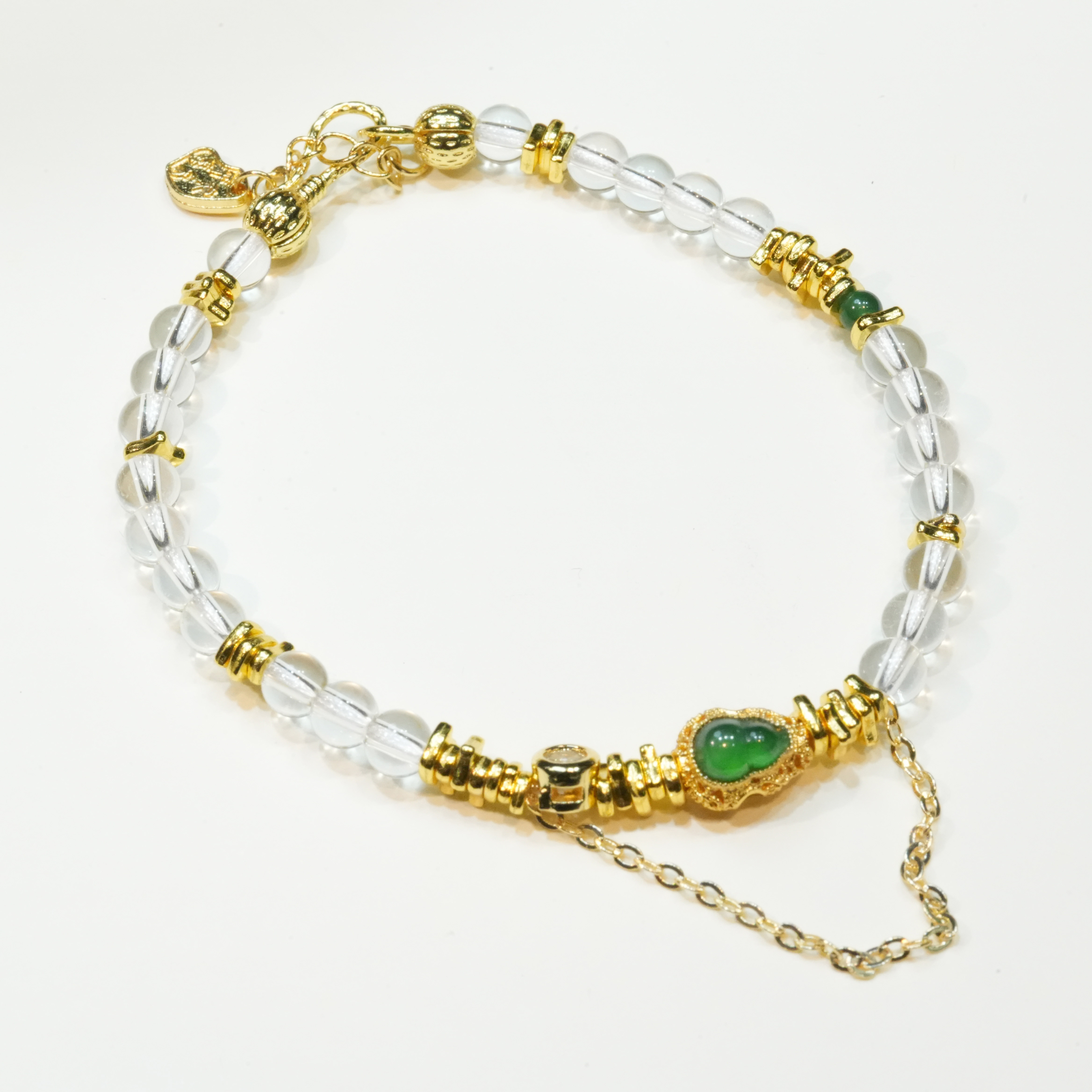 天然A货翡翠葫芦手链串珠链百搭典雅款多样性发其一