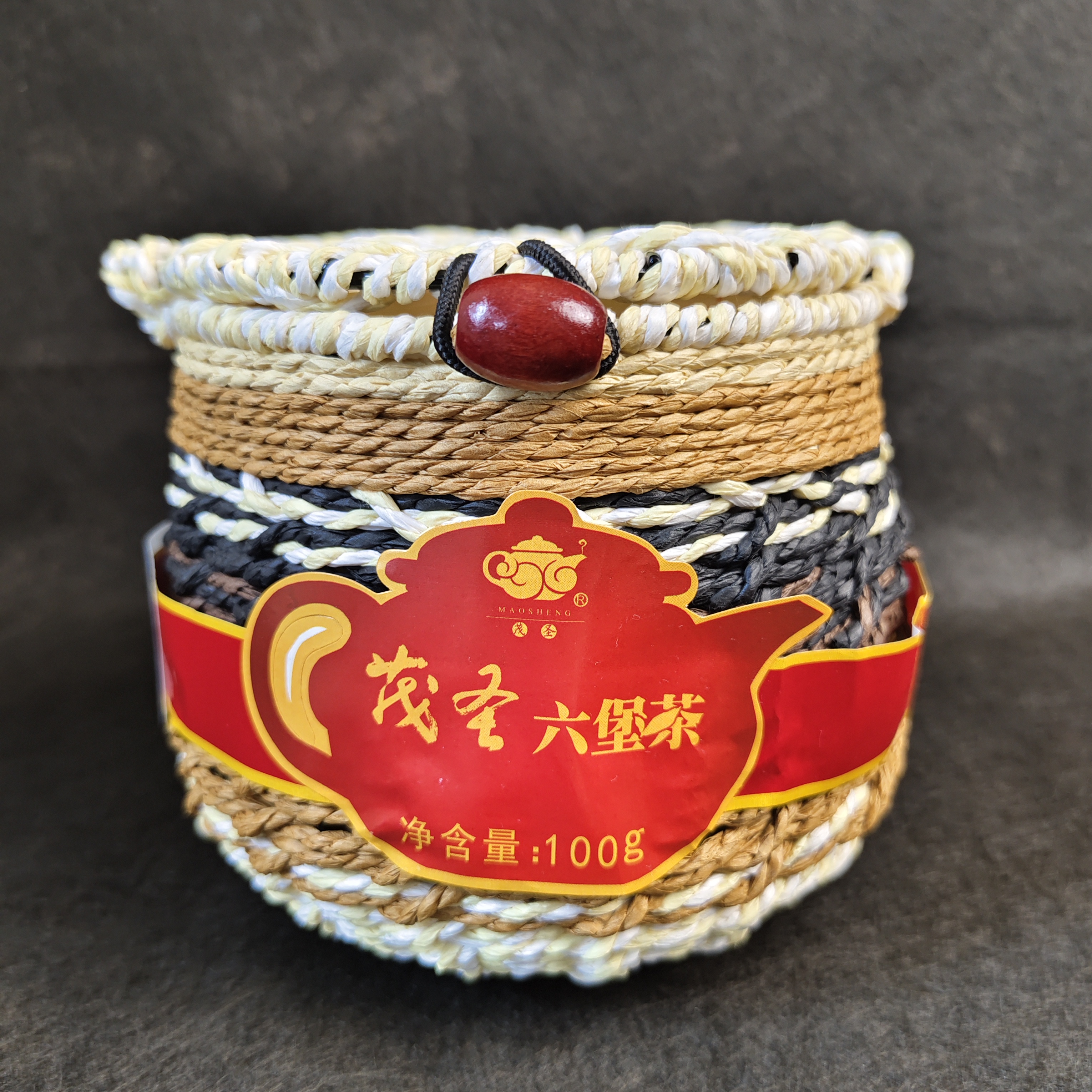 广西茂圣六堡茶正宗特产陈年黑茶100g六堡茶2018年陈化