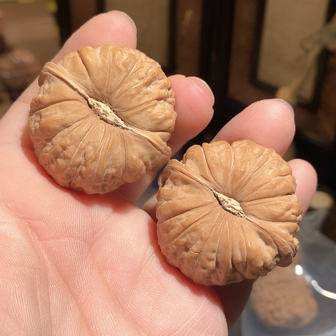 文玩核桃把件43南瓜墩