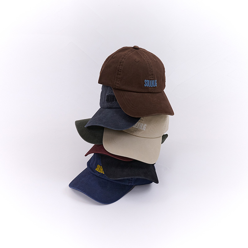 【SOUL HUG】新品25秋冬时尚百搭洗水撞色棒球帽女小众高级感