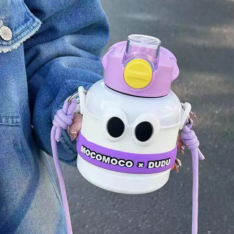 新款高颜值多巴胺大眼吨吨保温杯R2366