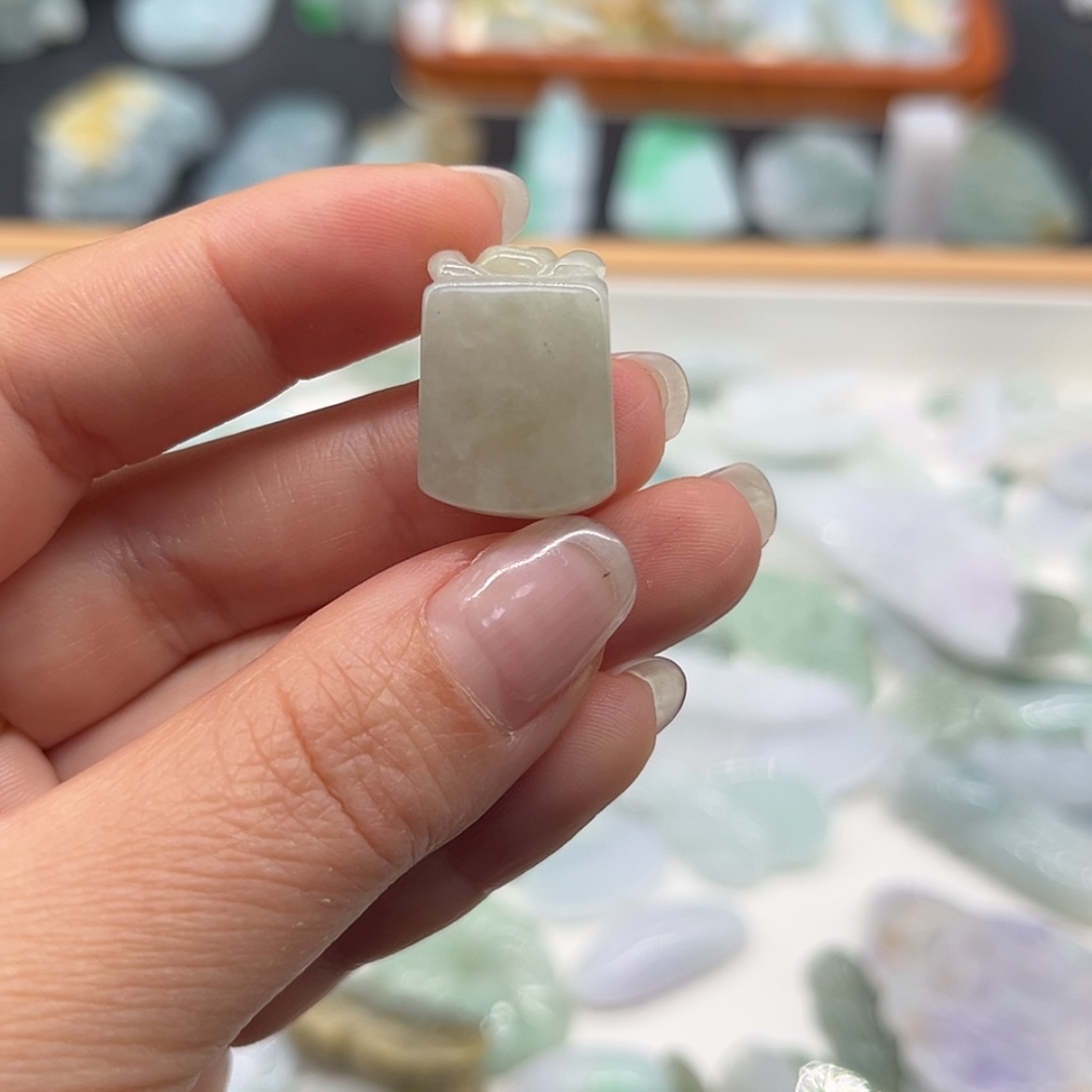 【闪购商品】翡翠颈饰未镶嵌无事牌