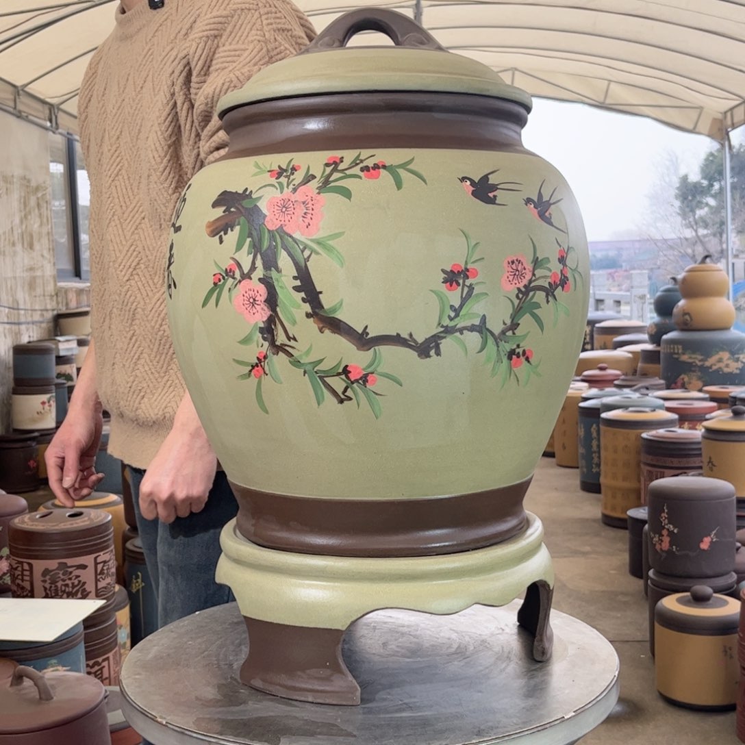 紫砂茶叶罐35 饼茶叶罐