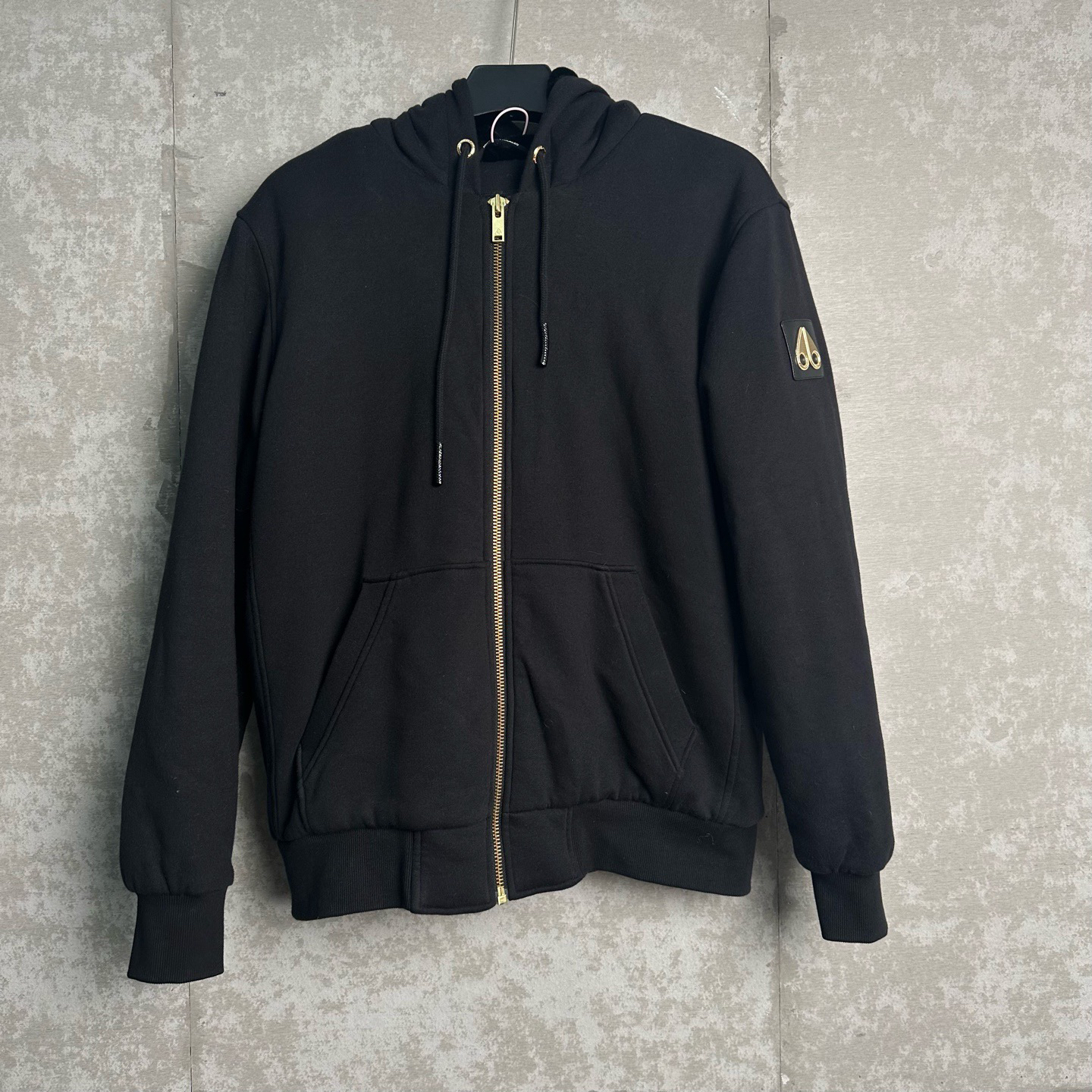 未使用 MOOSE KNUCKLES/慕斯纳可兹 L*1/金标夹克拉链帽衫/18574