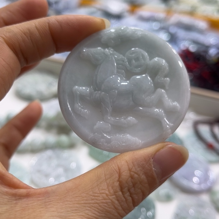 翡翠未镶嵌挂件翡翠