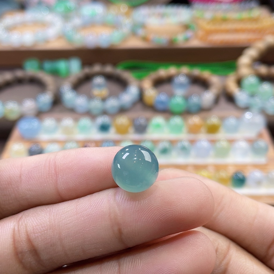 【闪购商品】翡翠颈饰未镶嵌蓝绿