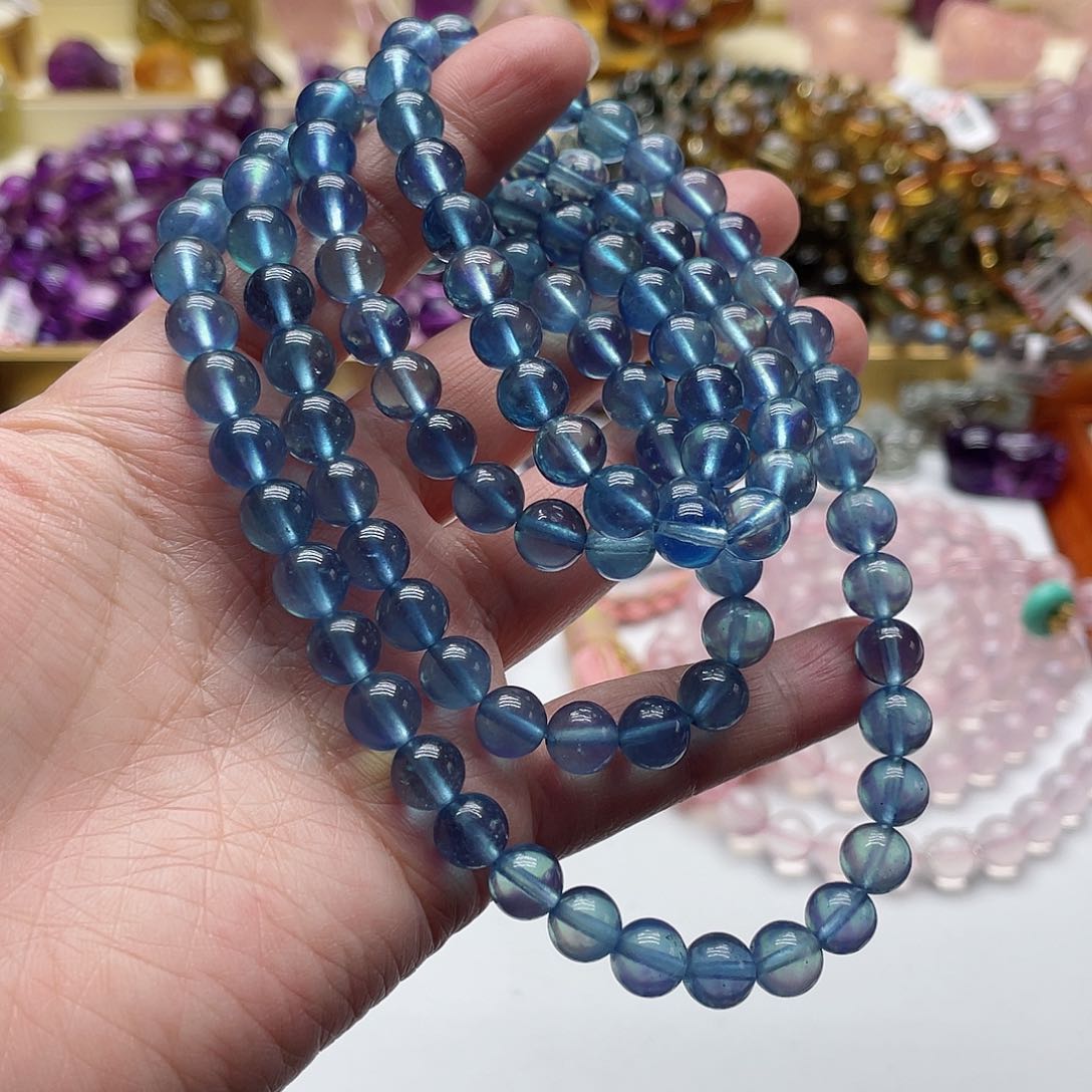 水晶手链未镶嵌海蓝宝