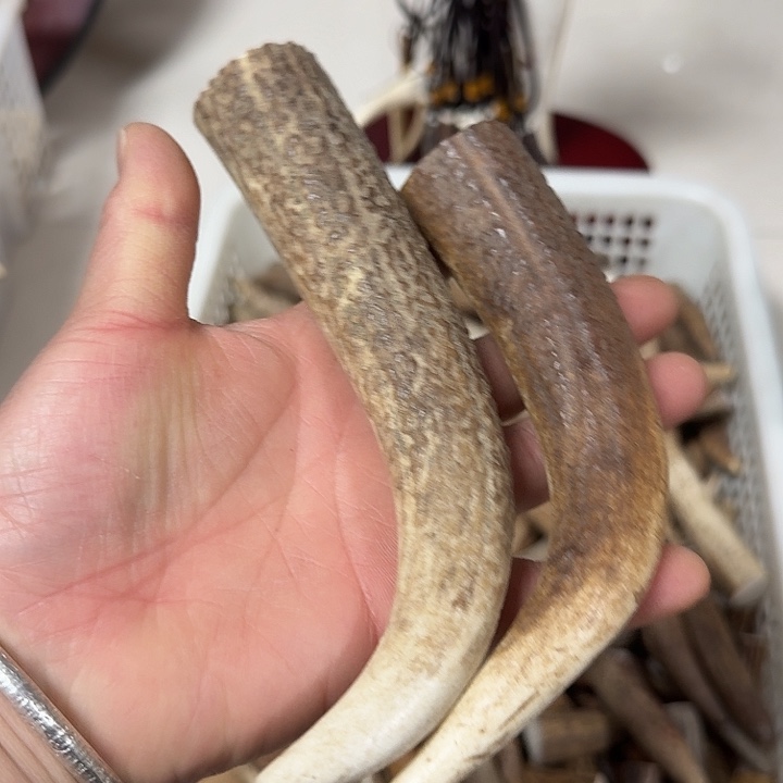 香榧木工艺品鹿角手把件