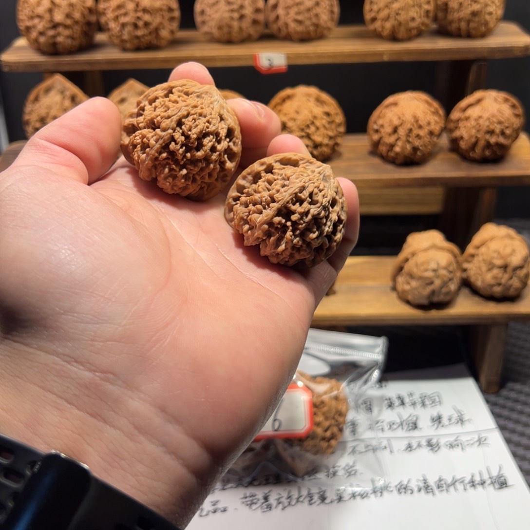 核桃把件满天星狮子头